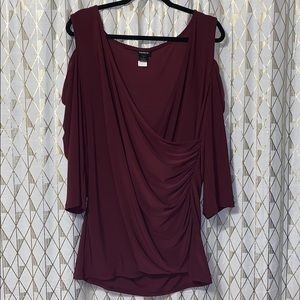 Purple cold shoulder